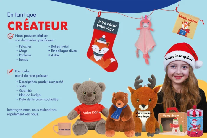 présentation d'objets pour la personnalisation