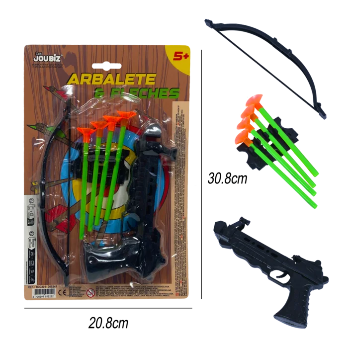 arbalète et flèches de la marque SANDY. Réf. TDC201.