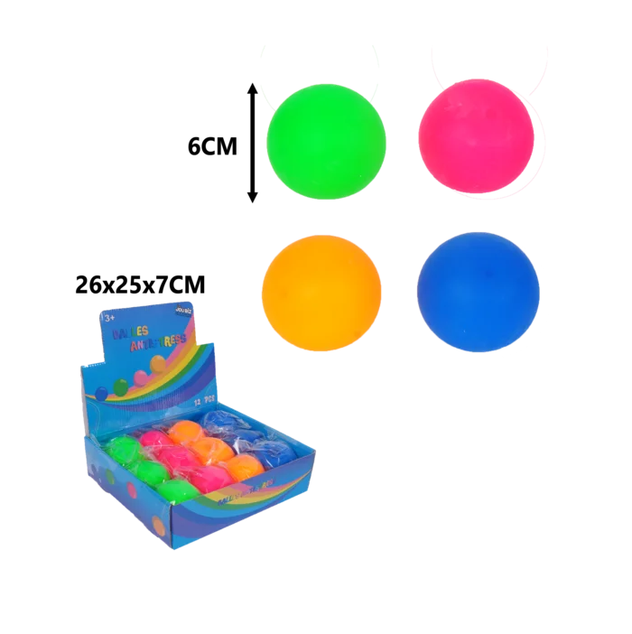 balles anti-stress ass4 (scol 12) de la marque SANDY. Réf. TDD168.