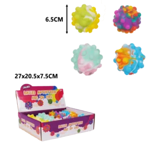 balles anti-stress pop arc en ciel de la marque SANDY. Réf. TDD169.