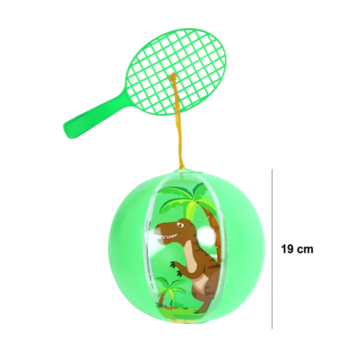 ballon raquette dinosaure de la marque SANDY. Réf. TDQ201.