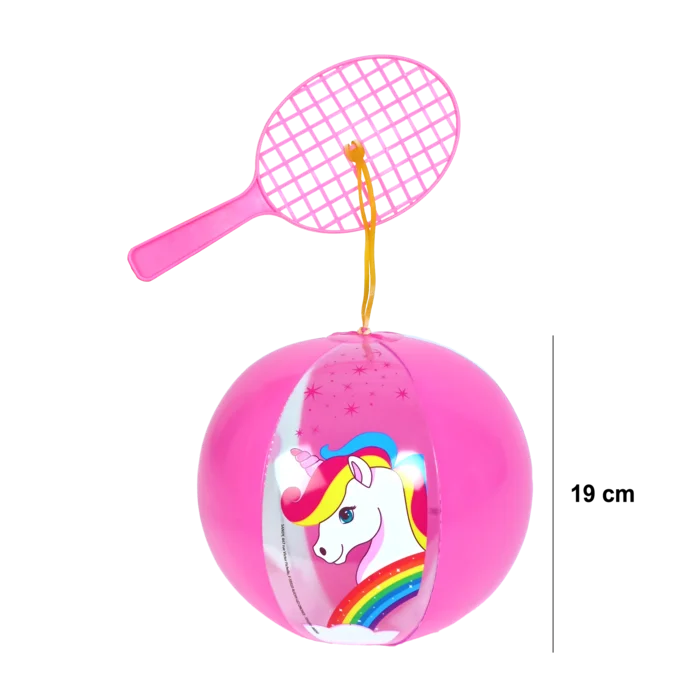 ballon raquette licorne de la marque SANDY. Réf. TDQ202.