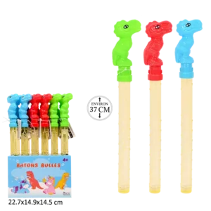 batons bulles dinosaures 37 cm de la marque SANDY. Réf. TDZ223.