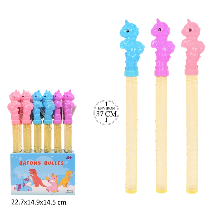 batons bulles licornes 37 cm de la marque SANDY. Réf. TDZ222.