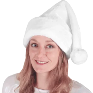 bonnet adulte blanc peluche épaisse de la marque SANDY. Réf. NUN410.