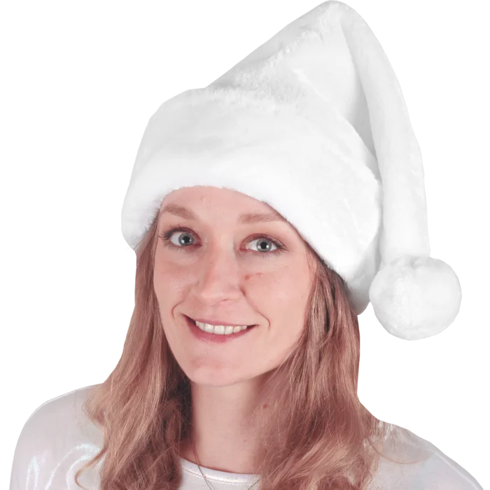 bonnet adulte blanc peluche épaisse de la marque SANDY. Réf. NUN410.