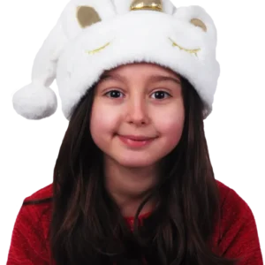 bonnet blanc licorne de la marque SANDY. Réf. NEDD304.