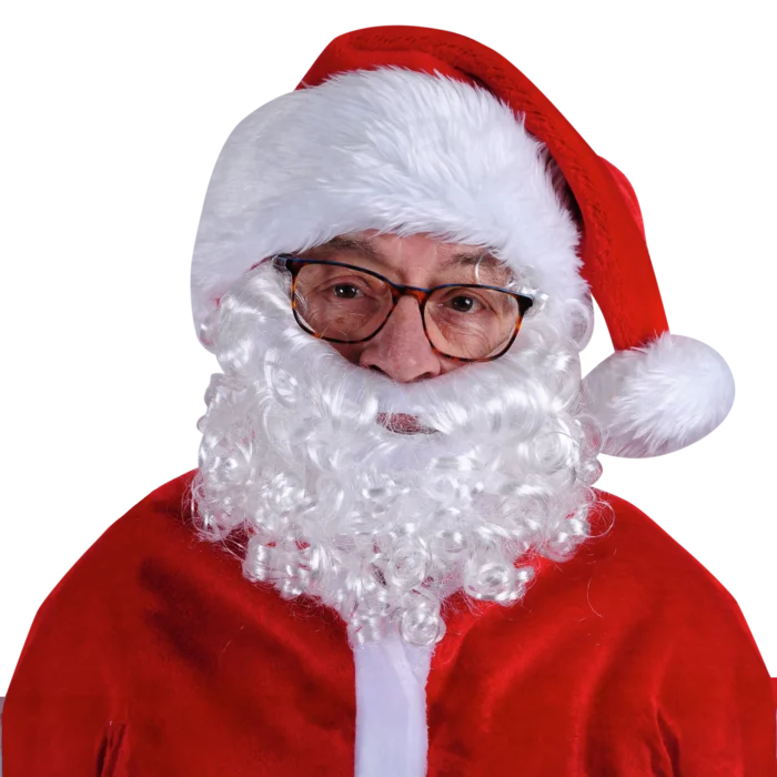 bonnet Noël adulte barbe de la marque SANDY. Réf. NDT120.