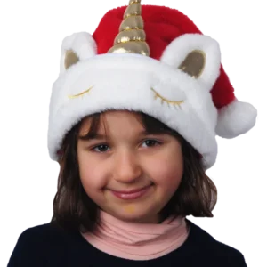 bonnet rouge licorne de la marque SANDY. Réf. NEDD302.