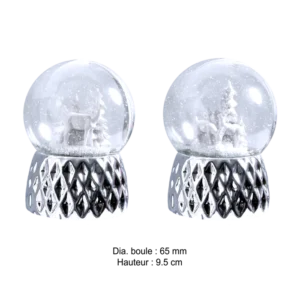 boule à neige 65mm biche 2ass de la marque SANDY. Réf. NVDT202.