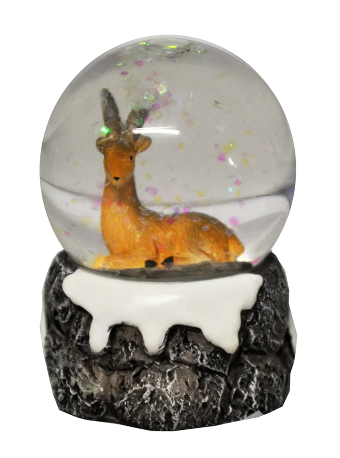 boule à neige 45mm bouquetin de la marque SANDY. Réf. RUS206.