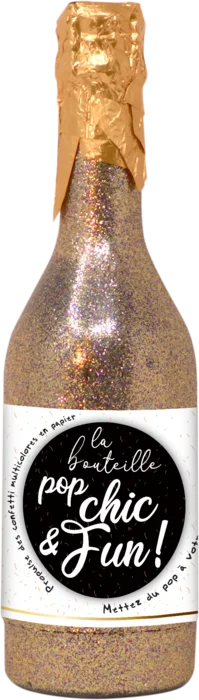 bouteille pop dorée xl de la marque nan. Réf. P166313.
