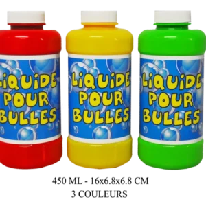 bouteilles liquide bulle 450ml de la marque SANDY. Réf. T17176.