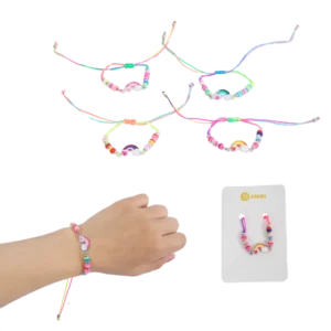 bracelet arc en ciel multicolore assorti de la marque SANDY. Réf. BDD102.