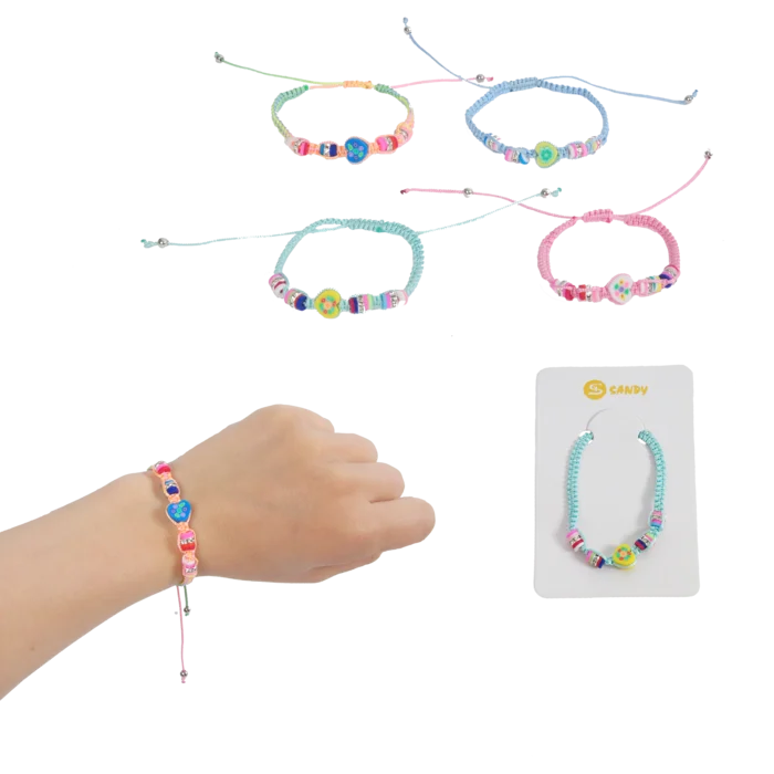 bracelet perles multicolores 4ass de la marque SANDY. Réf. BDD105.