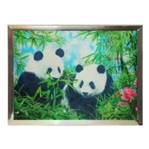 cadre 3d 30x40 cm décor pandas de la marque SANDY. Réf. DUQ269.