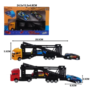 camion avec voitures en métal de la marque SANDY. Réf. TDD115.
