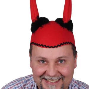 casque diable avec fourrure de la marque SANDY. Réf. CHOZ193.