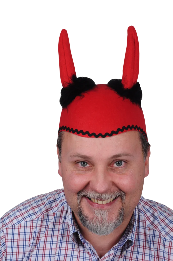 casque diable avec fourrure de la marque SANDY. Réf. CHOZ193.