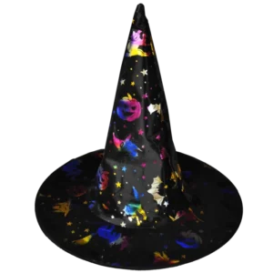 chapeau sorciere decors couleurs de la marque SANDY. Réf. H6682.