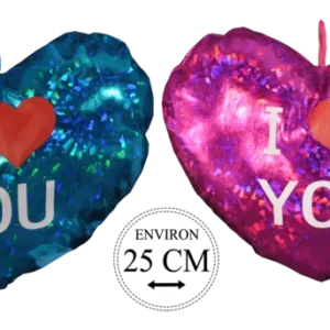 cœur brillant 25 cm de la marque SANDY. Réf. PUN166-25.