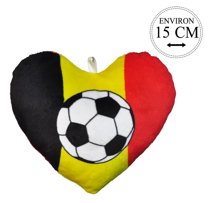 cœur foot belge 15 cm de la marque SANDY. Réf. PUH550-15.