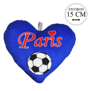 cœur foot paris 15 cm de la marque SANDY. Réf. PUH510-15.