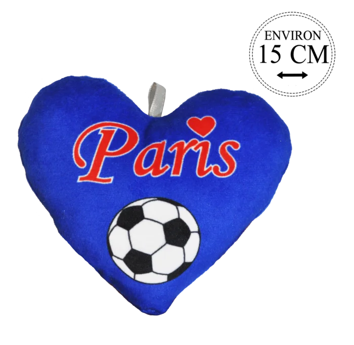 cœur foot paris 15 cm de la marque SANDY. Réf. PUH510-15.