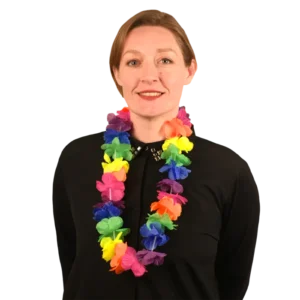 collier fleurs 45 cm de la marque SANDY. Réf. FDT1009.