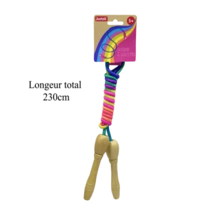 corde à sauter bois de la marque JOUKALI. Réf. TDC240.