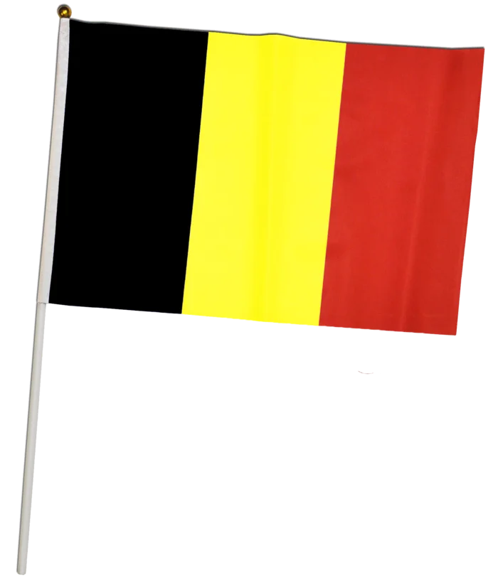 drapeau belge 30x45  cm de la marque SANDY. Réf. DUH320.