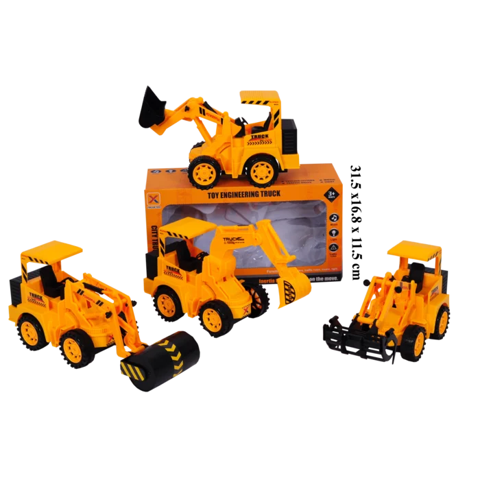 engin de chantier à friction 3 assortis de la marque SANDY. Réf. TDZ120.