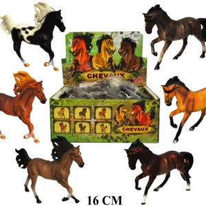 figurines chevaux 14 cm de la marque SANDY. Réf. A16128.