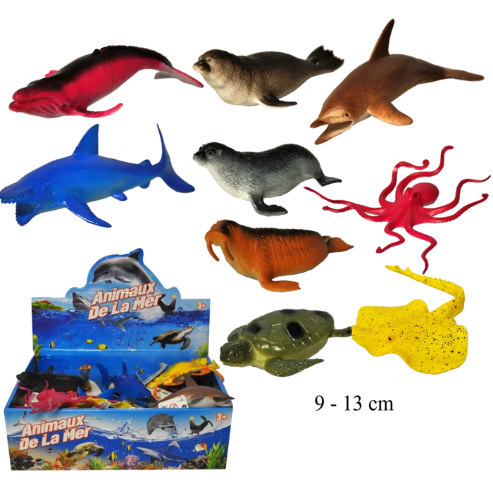 figurines des animaux de la mer de la marque SANDY. Réf. A16124.