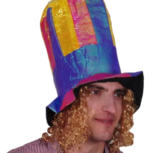 haut de forme brillant avec perruque de la marque SANDY. Réf. CHOZ192.