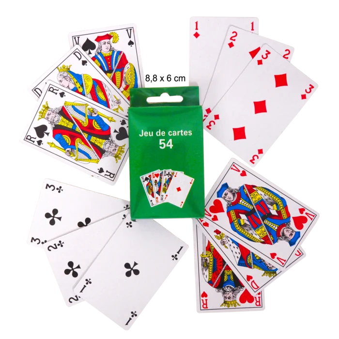 jeu de 54 cartes de la marque SANDY. Réf. JC7154.