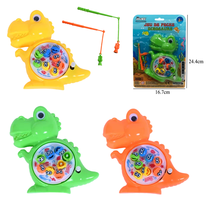 jeu de pêche dinosaure de la marque SANDY. Réf. TDC229.