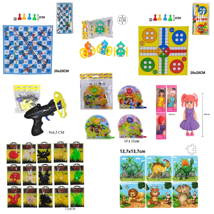 mélange 381 jouets de la marque SANDY. Réf. MTDT101.