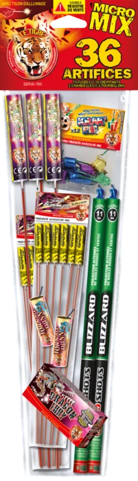 micro mix 36 artifices de la marque nan. Réf. P166338.