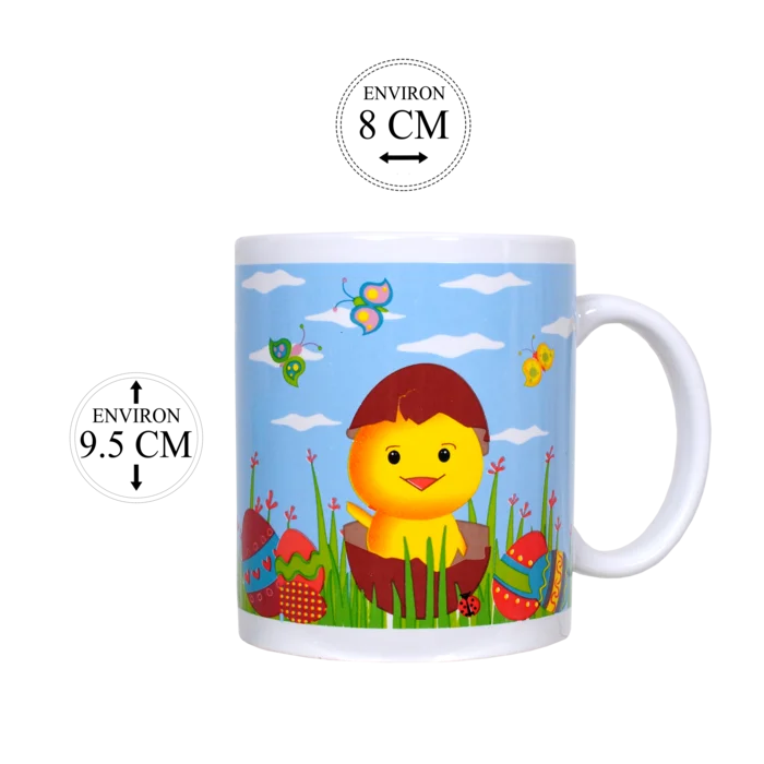 mug Pâques décor "poussin" de la marque SANDY. Réf. V7200.