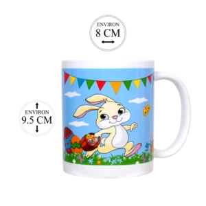 mug Pâques décor "lapin" de la marque SANDY. Réf. V7201.