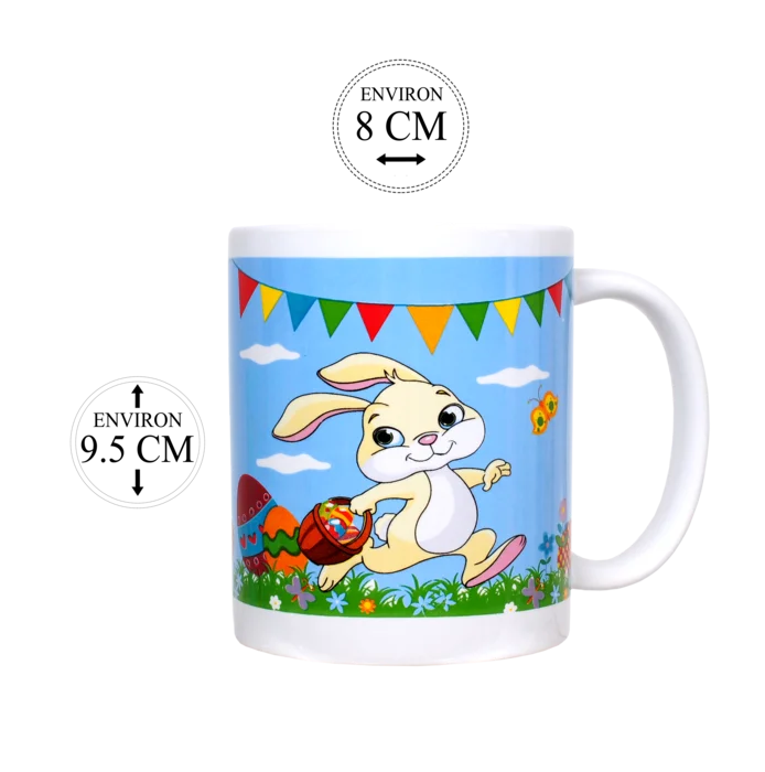 mug Pâques décor "lapin" de la marque SANDY. Réf. V7201.