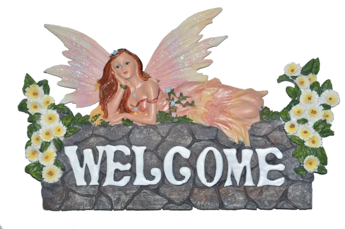 panneau de bienvenue fée de la marque SANDY. Réf. ROZ131.
