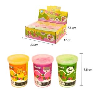 pate peteuse 90g 3ass vert rose jaune de la marque SANDY. Réf. TDT300.