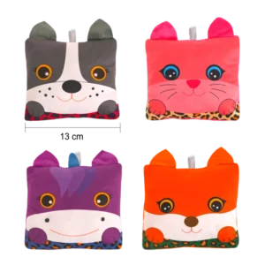 peluche animaux carres 13 cm de la marque SANDY. Réf. PDQ112-13.