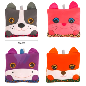 peluche animaux carres 15 cm de la marque SANDY. Réf. PDQ112-15.