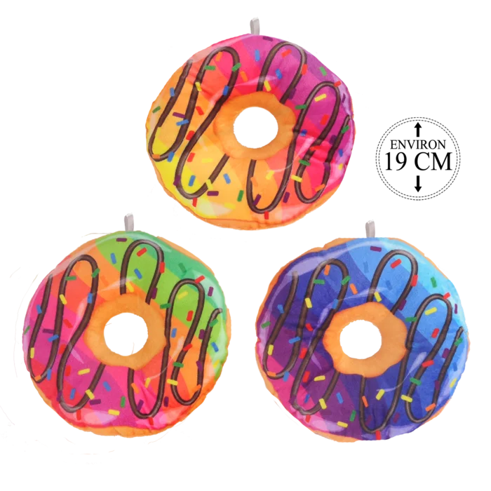 peluche beignets 19 cm de la marque SANDY. Réf. PDT330-19.