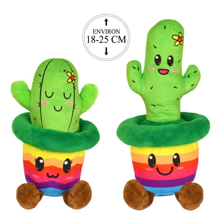 peluche cactus 18-25 cm de la marque SANDY. Réf. PDC416.