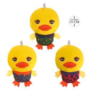 peluche canard 15 cm de la marque SANDY. Réf. PDQ110.