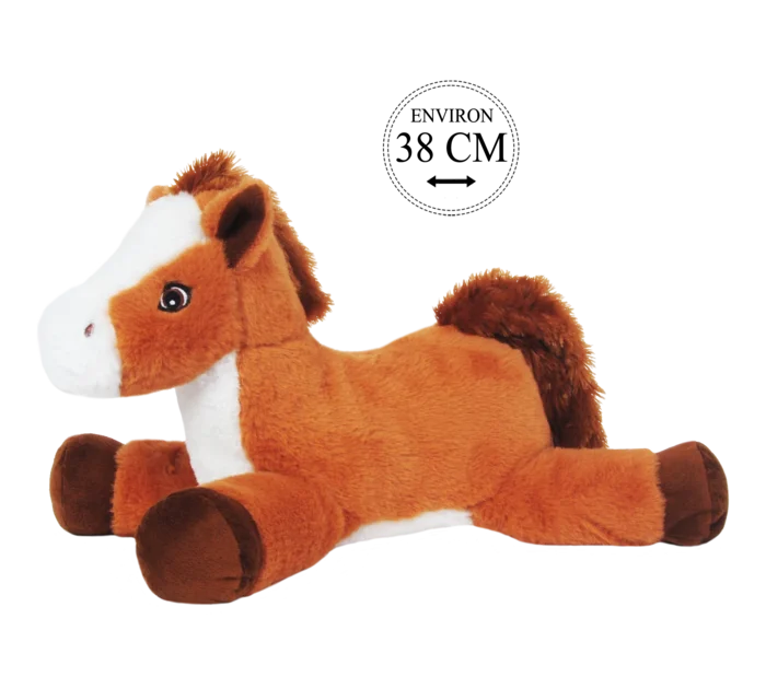 peluche cheval couche 38 cm de la marque BOZAMI. Réf. PDT521-38.